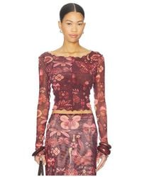 Agua Bendita - Liana Crop Top - Lyst