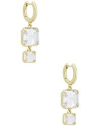 BaubleBar - Pendientes Largos Felicity En Color Oro Metálico Talla - Lyst