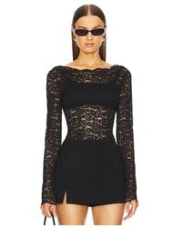 L'academie - 'Academie By Marianna Hollis Top En Color Negro Talla (También En M, S, Xl, Xs, Xxs) - Lyst