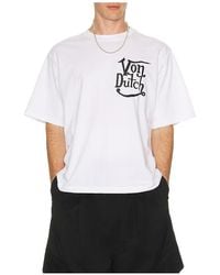 Von Dutch - Short Sleeve Boxy Crop Tee - Lyst