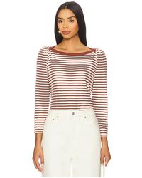 Nation Los Angeles - Amelie Envelope Neck Top - Lyst