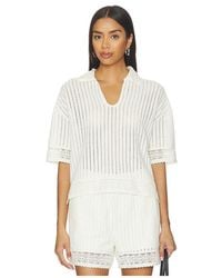 AllSaints - Elma Crochet Top - Lyst