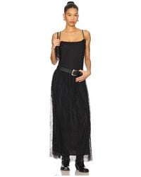 hera fringe maxi dress in black House of Harlow 1960 Hera Fringe Maxi Dress in Black