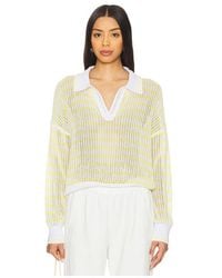 525 America - Kimberly Striped Tipping Pullover - Lyst