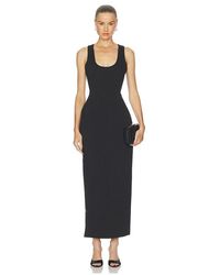Odd Muse - Cotton Mix Volume Midi Dress - Lyst