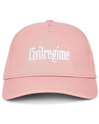 Civil Regime - Rose Strapback Hat - Lyst