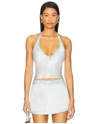 Asta Resort - X Revolve Marina Hand Beaded Top - Lyst