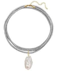 Lili Claspe - Raya Pearl Wrap Necklace - Lyst