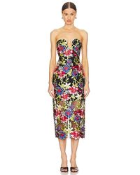 MILLY - Artem Spanish Garden Embroidery Dress - Lyst