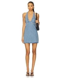 Free People - Trevi Denim Mini Dress - Lyst