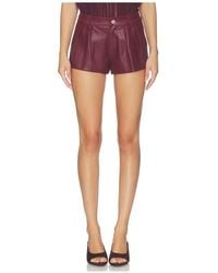 Blank NYC - Faux Leather Shorts - Lyst
