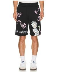 Reason - Rick And Morty Fleece Shorts - Lyst