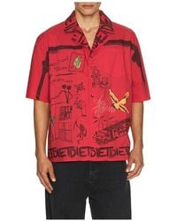 DIET STARTS MONDAY - Doodle Button Up Shirt - Lyst