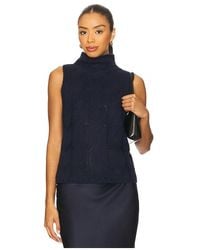 SABLYN - Salvia Sleeveless Cable Turtleneck Sweater - Lyst