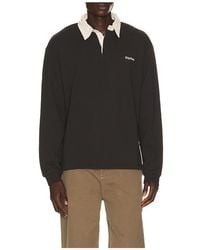Rhythm - Koa Vintage Rugby Long Sleeve Polo - Lyst
