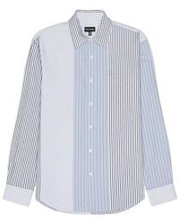 Club Monaco - Multi Stripe Long Sleeve Shirt - Lyst