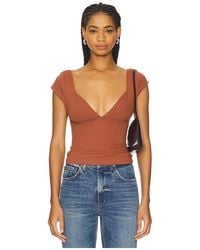 Free People - Corsé Cami Intimately Fp Duo En Color Rojo Ladrillo Talla (También En S, M, Xl) - Lyst