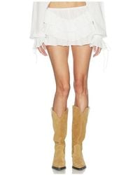 LOBA - Iliana Ruffle Shorts - Lyst