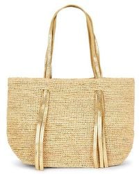 Flora Bella - Indore Large Crochet Raffia Tote Bag - Lyst