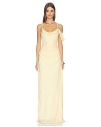 With Harper Lu - Draped Gown - Lyst