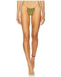 Indah - Jane Skimpy Printed Fixed Sides String Bikini Bottom - Lyst