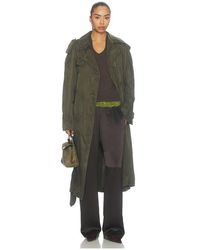 Helmut Lang - Abrigo En Color Militar Talla (También En M, S, Xs) - Lyst