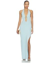 Runaway the Label - Lilabelle Halter Knit Maxi Dress - Lyst