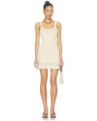 Devon Windsor - ROBE COURTE WILLAMINA en Cream - Lyst