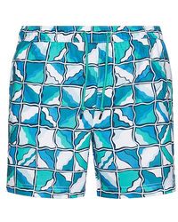 Original Penguin - 5 All Over Print Wavy Check Swim Trunk - Lyst