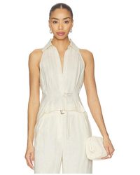 Hevron - Sloan Linen Vest - Lyst