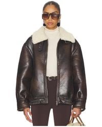 superdown - Georgiana Faux Leather Jacket - Lyst