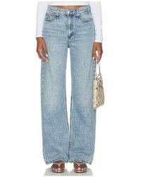 Rag & Bone - Featherweight Logan Embellished Wide Jeans - Lyst