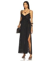 Spell - Vestido Largo De Tiras De Encaje Lux Lisbon En Color Negro Talla (También En S) - Lyst