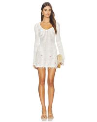 Tularosa - Ellisa V Neck Shell Embellished Mini Dress - Lyst