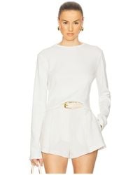 Helsa - The Rib Long Sleeve Tee - Lyst