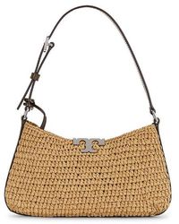 Tory Burch - Eleanor Straw Slim Shoulder Bag - Lyst
