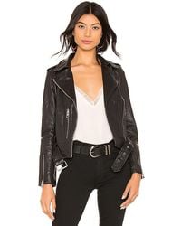 AllSaints - Balfern Leather Biker Jacket - Lyst