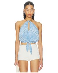 Lovers + Friends - Top Addison En Color Bebe Azul Talla (También En M, S, Xl, Xs, Xxs) - Lyst