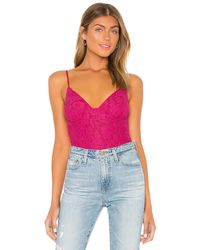 Lovers + Friends Rumor Bodysuit - Pink