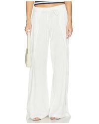 DL1961 - Dl Palazzo Low-Rise Relaxed Cotton Gauze Pant - Lyst