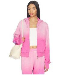 Lauren Moshi - Butterfly Heart Crop Zip Hoodie - Lyst