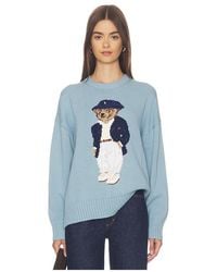 Polo Ralph Lauren - Cotton Bear Crew Neck Pullover - Lyst