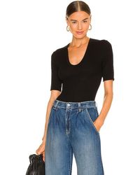 Enza Costa - Stretch Silk Knit Half Sleeve Top - Lyst