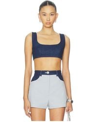 Matthew Bruch - Tie Back Crop Top - Lyst