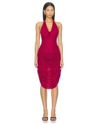 Maygel Coronel - Drape Midi Dress - Lyst
