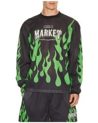 Market - Toxic Flames Long Sleeve Mesh Jersey - Lyst
