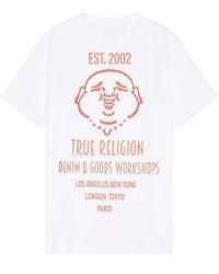 True Religion - Raised Paint Tee - Lyst