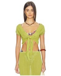 Solid & Striped - The Rianne Top En Color Verde Talla (También En Xs, S, M, Xl) - Lyst