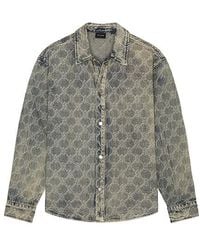 Daily Paper - Shield Laser Denim Shirt - Lyst