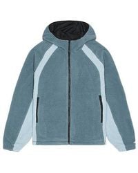 Obey - Chaqueta De Forro Polar Alta En Color Azul Talla (También En M) - Lyst